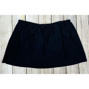 Croft & Barrow Swim Skirt Size 22W High Rise Skirtini Swim Bottom Woman's‎ Black